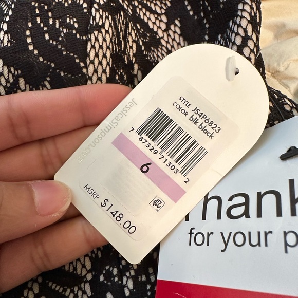 Lace Peplum Dress - Picture 7 of 7